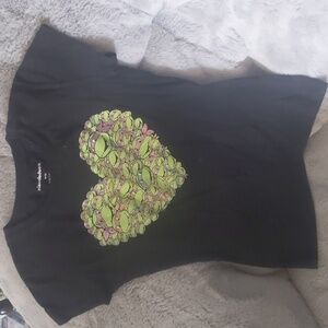 Teenage Mutant Ninja Turtles girls tshirt size M/ 7/8. Heart print.